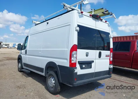 2021 Ram Promaster 1500 High Roof 136 Wb from USA, damaged, VIN 3C6LRVBGXME515277